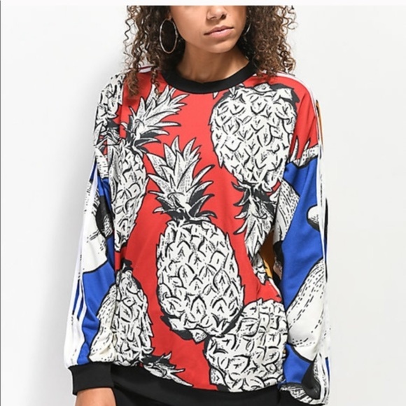 FARM Rio Tops - NWT adidas pineapple farm rio multico bf sweater
